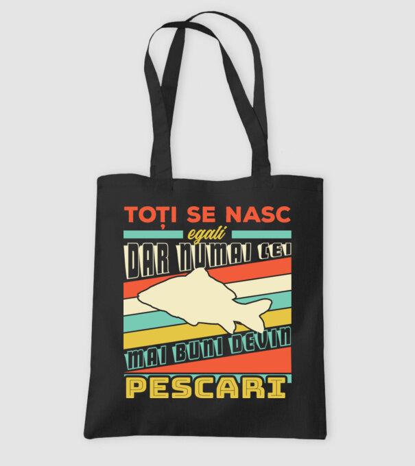 toți se nasc egali, dar numai cei mai buni devin pescari model negru pe tricou