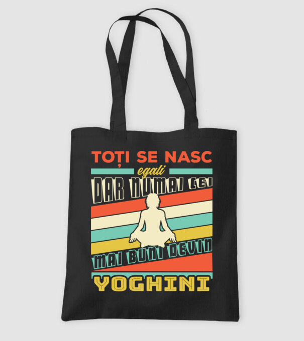 toți se nasc egali, dar numai cei mai buni devin yoghini model negru pe tricou