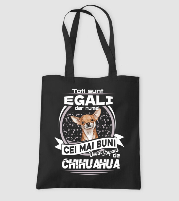Toți sunt egali, dar numai cei mai buni devin stăpâni de chihuahua lght model negru pe tricou