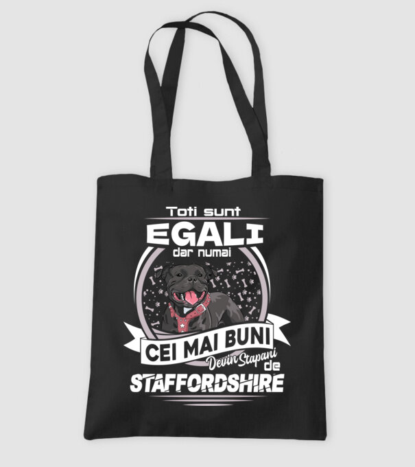 Toți sunt egali, dar numai cei mai buni devin stăpâni de staffordshire lght model negru pe tricou