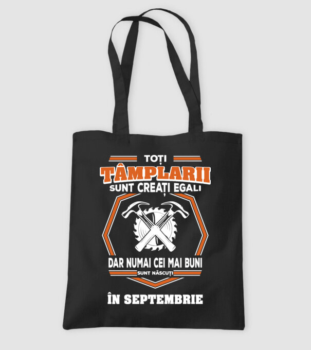 toți tâmplarii sunt creați egali_septembrie model negru pe tricou