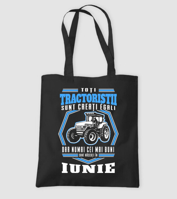 Toți tractoriștii sunt creați egali, dar numai cei mai buni sunt născuți în iunie model negru pe tricou