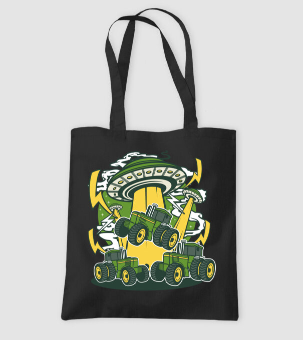 TRACTOR model negru pe tricou
