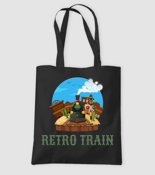 Trenuri model negru pe tricou