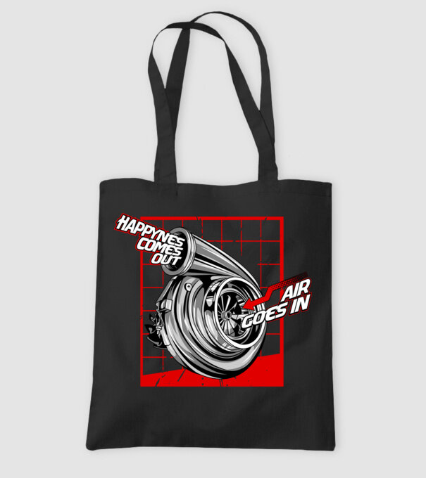 Turbo model negru pe tricou