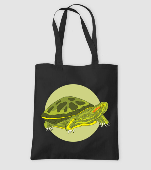 Turtle model negru pe tricou