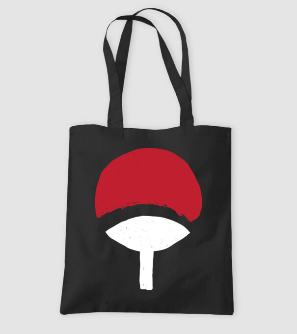Uchiha logo model negru pe tricou