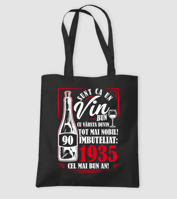 Un Vin Bun 1935 - Negru model negru pe tricou