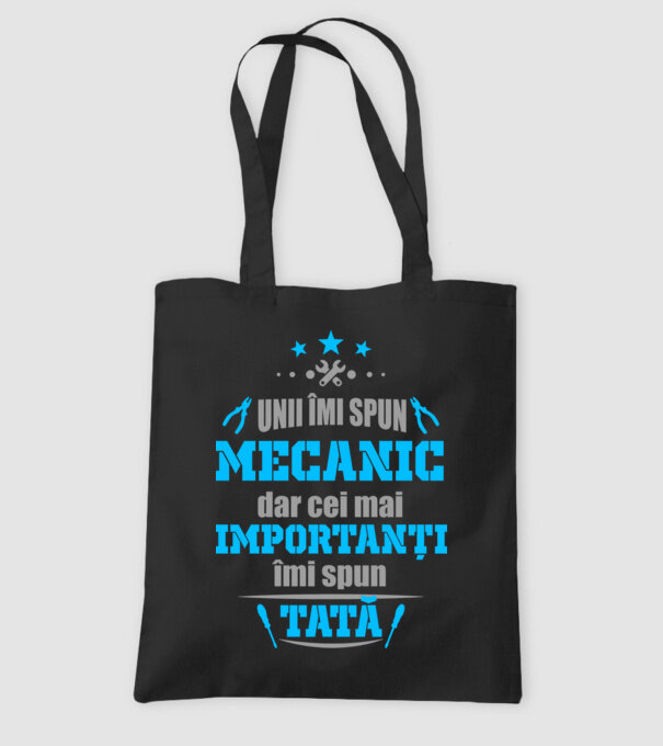 Unii îmi spun mecanic, dar cei mai importanți îmi spun tată model negru pe tricou
