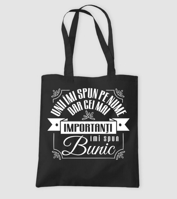 Unii îmi spun pe nume, dar cei mai importanți îmi spun bunic model negru pe tricou