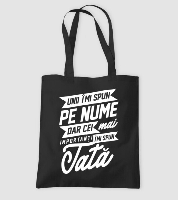 Unii îmi spun pe nume, dar cei mai importanți îmi spun tată model negru pe tricou