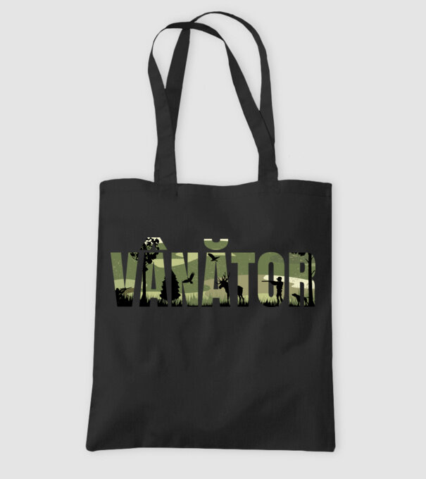 VÂNĂTOR model negru pe tricou