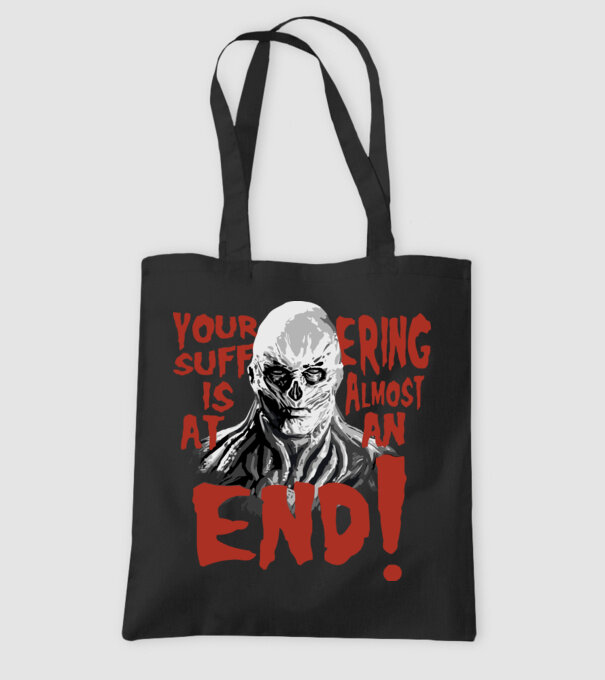 vecna your suffering is almost at an end model negru pe tricou