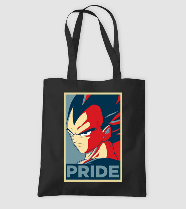 vegeta pride dragonball model negru pe tricou