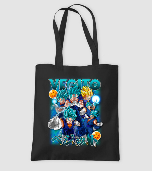 vegito dragonball model negru pe tricou