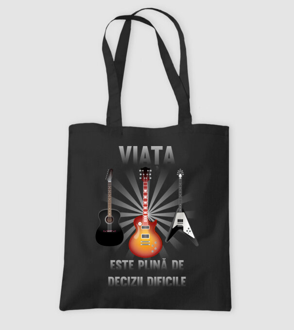 Viața este plină de decizii dificile model negru pe tricou