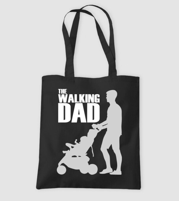 Walking dad model negru pe tricou
