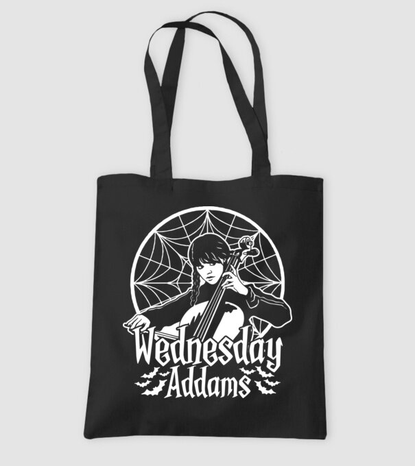  Wednesday Window model negru pe tricou
