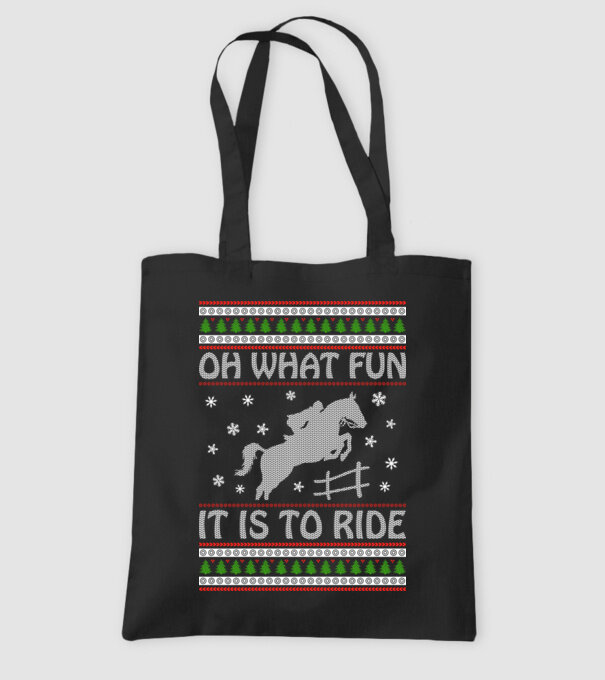 What Fun is to ride - Horse model negru pe tricou