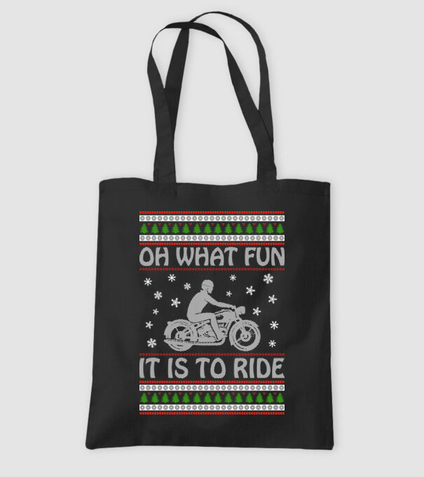 What Fun is to ride - Moto model negru pe tricou