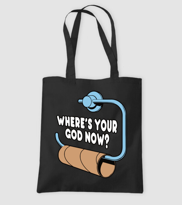 Where's your god now model negru pe tricou