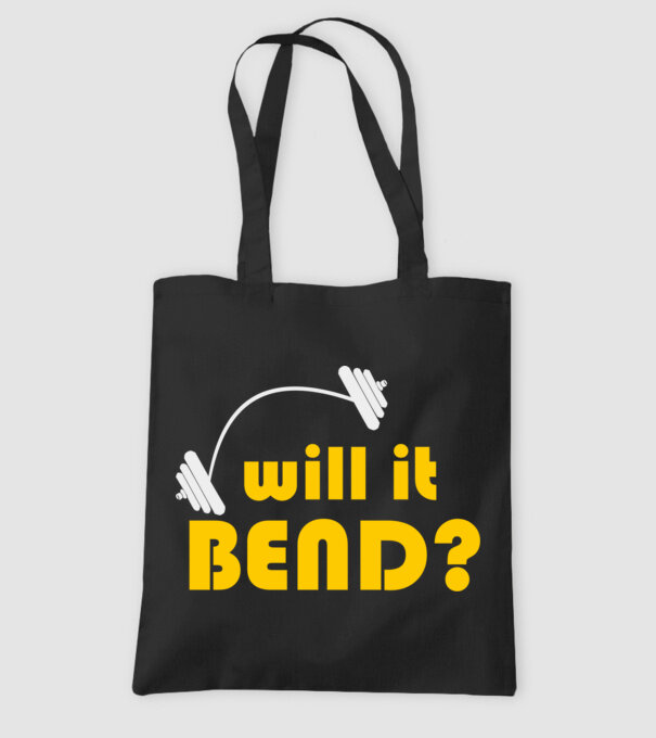 Will it bend model negru pe tricou