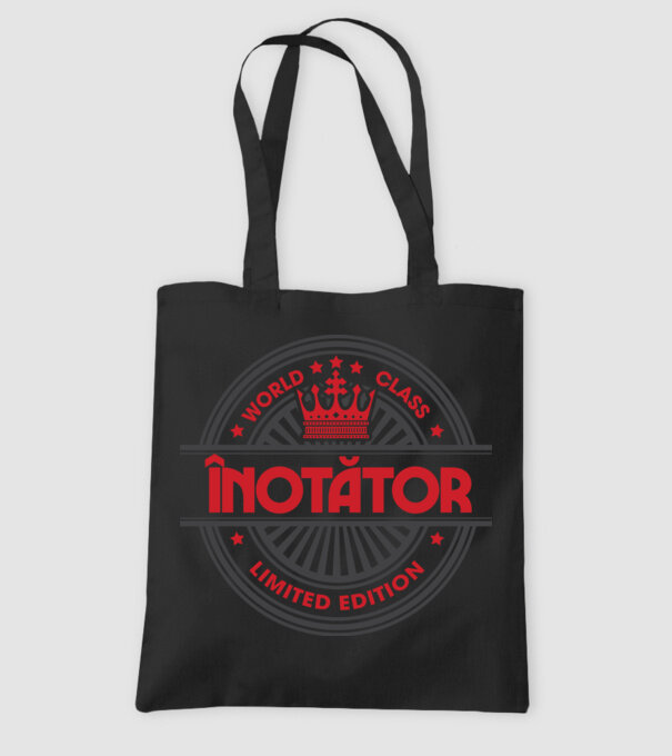 înotător model negru pe tricou