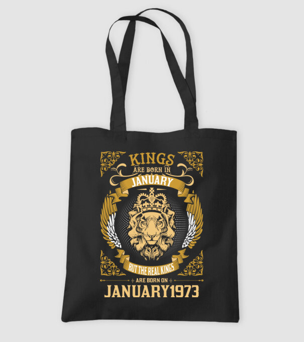Ziua de naștere a Leului 1973 january model negru pe tricou