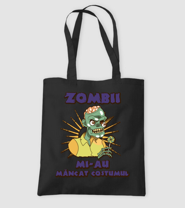 Zombii mi-au mâncat costumul model negru pe tricou