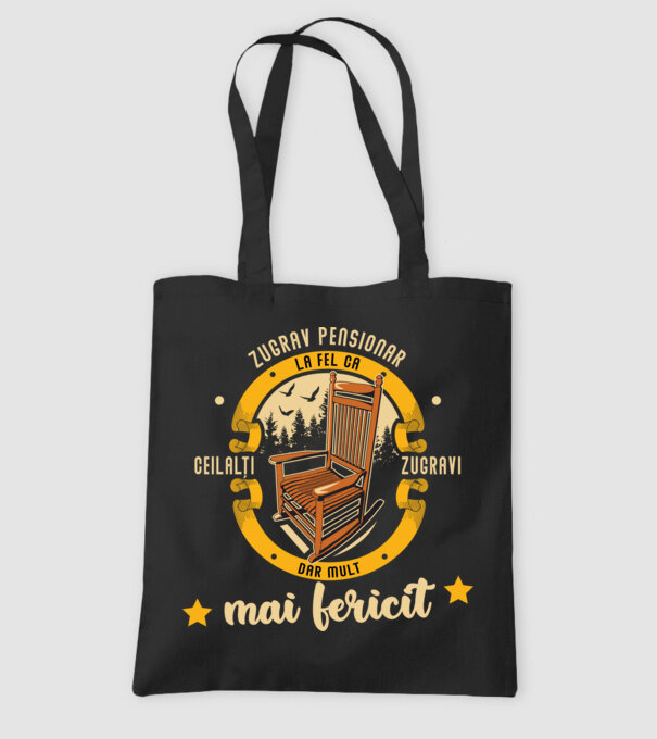 ZUGRAV pensionar - la fel ca ceilalți zugravi, dar mult mai fericit model negru pe tricou