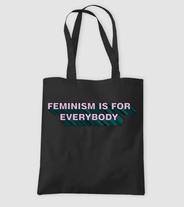 Feminismul este pentru toată lumea model negru pe tricou