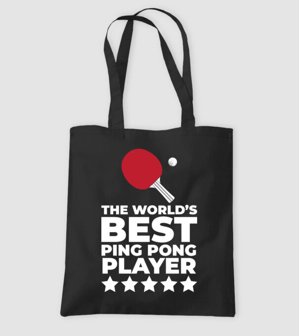 Cel mai bun jucător ping-pong engleză model negru pe tricou