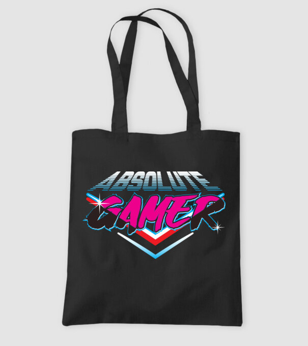 Absolute Gamer model negru pe tricou