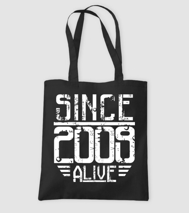Alive since 2009 model negru pe tricou
