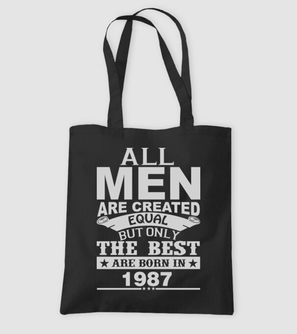 All men are created - 1987 model negru pe tricou