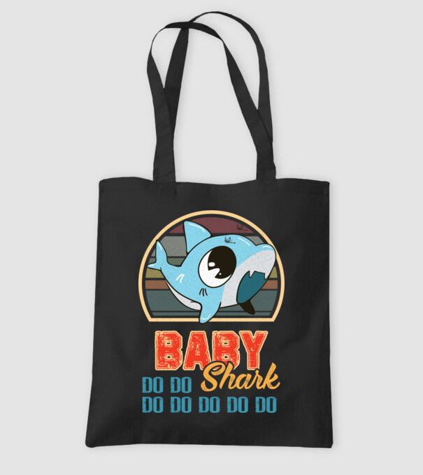 BabyBOY shark model negru pe tricou