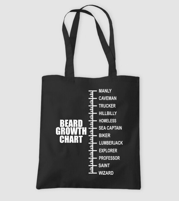 Beard scale model negru pe tricou