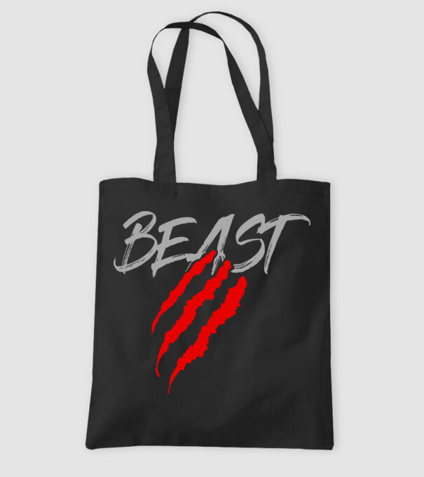 Beast model negru pe tricou