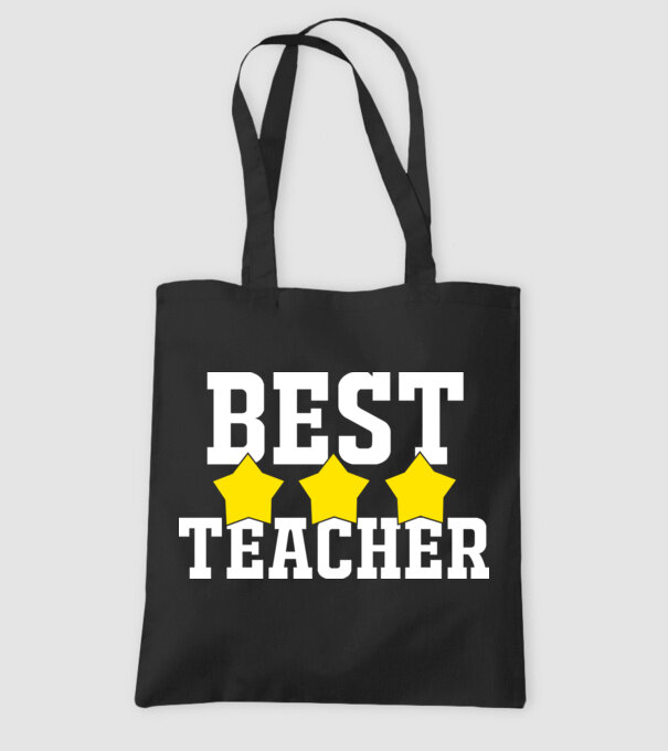 Best teacher model negru pe tricou