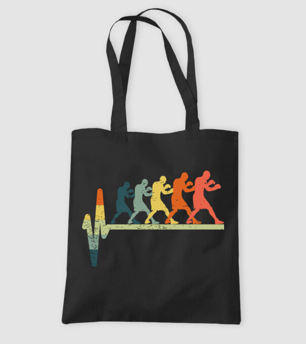 Box EKG model negru pe tricou