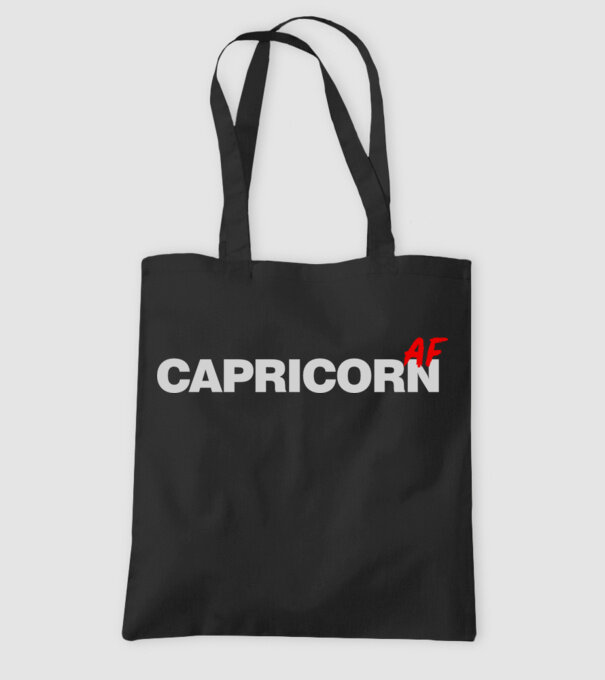 CAPRICORNas fuck model negru pe tricou