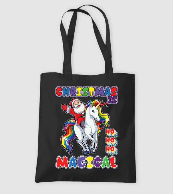 CHRISTMAS IS MAGICAL model negru pe tricou