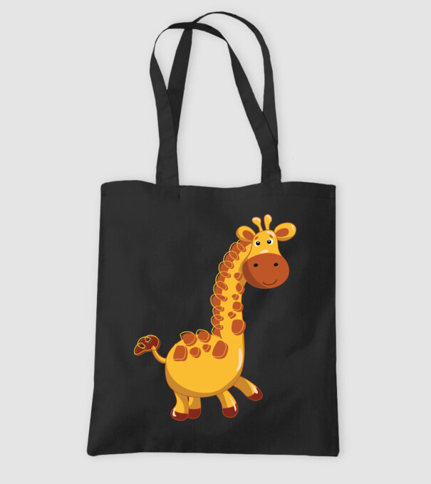 Cute giraffe model negru pe tricou