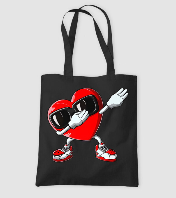 Dab inima model negru pe tricou