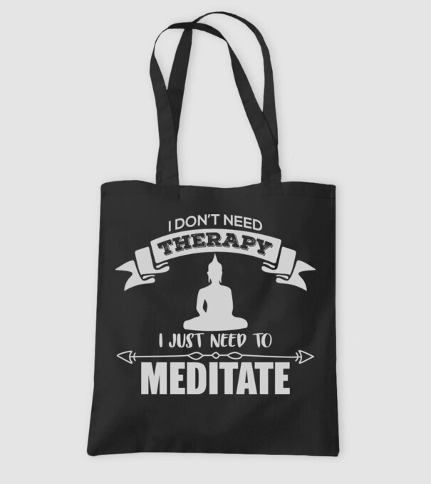 'don''t need therapy' model negru pe tricou