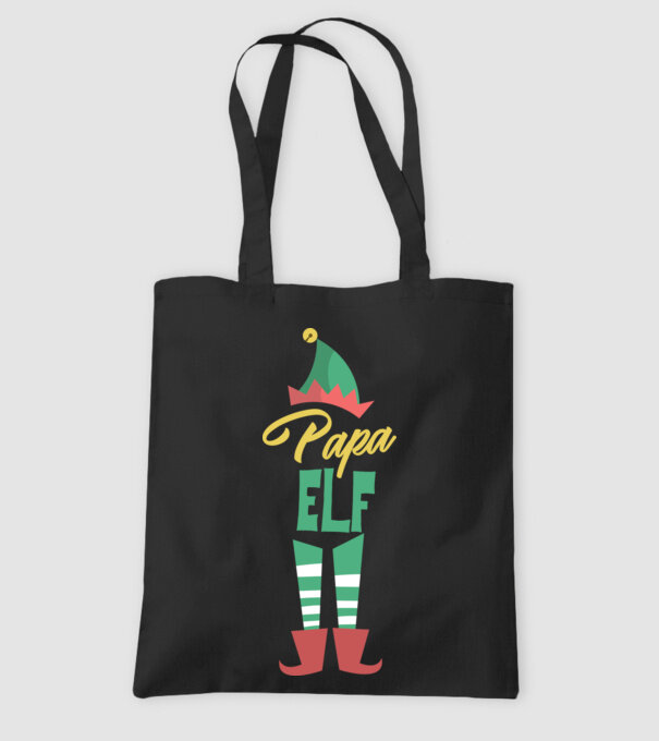 Elf family bunic model negru pe tricou