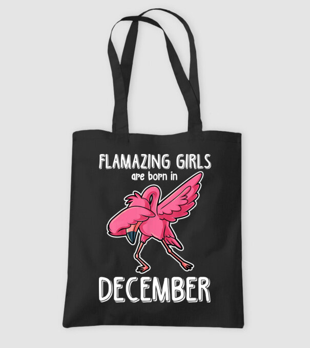 flamazing girls are born in december model negru pe tricou