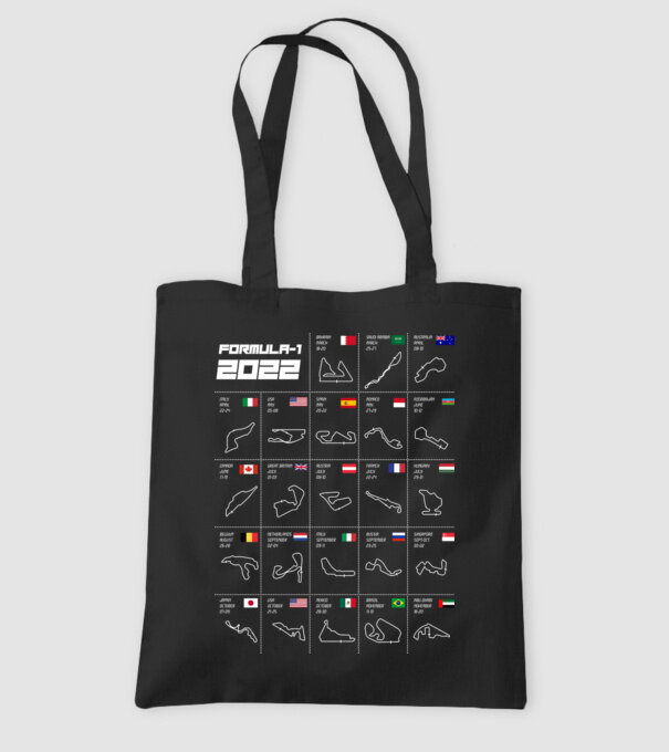 Formula 1 tracks 2022 model negru pe tricou