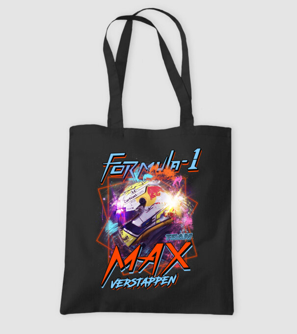FORMULA 1 VERSTAPPEN model negru pe tricou