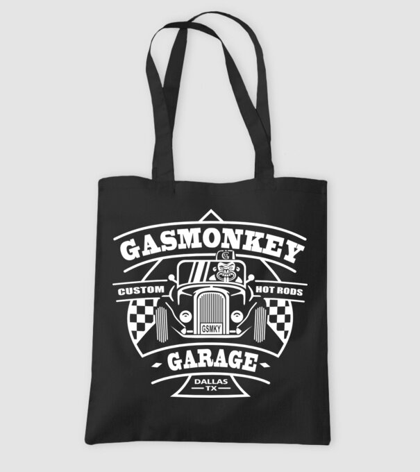 Gas Monkey model negru pe tricou